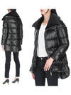 Laminar Ultralight Fake Fur Detail Padded Coat Black - HERNO - BALAAN 2