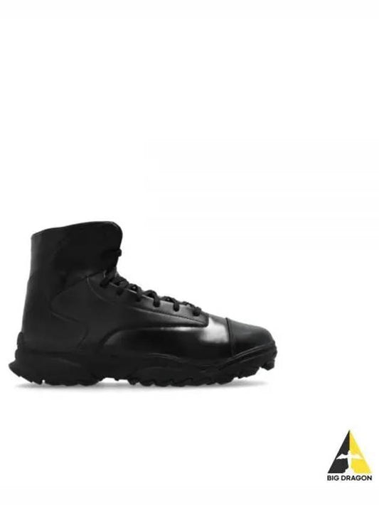 GSG9 Leather High Top Sneakers Black - Y-3 - BALAAN 2