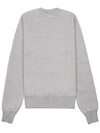 Cotton Heart Logo Sweatshirt Grey - AMI - BALAAN 3