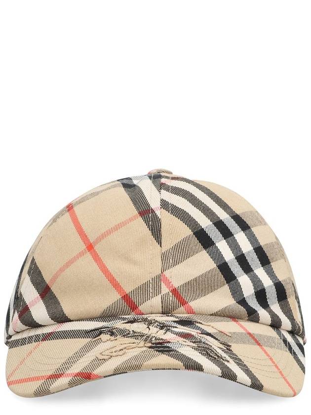 Vintage Check Base Ball Cap Beige - BURBERRY - BALAAN 2