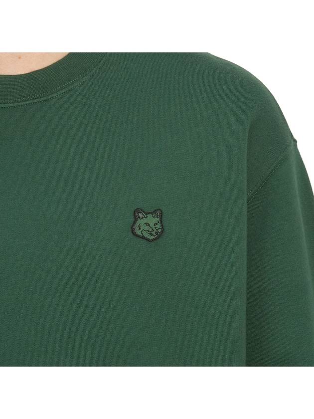 Tonal Fox Head Patch Sweatshirt Green - MAISON KITSUNE - BALAAN 9