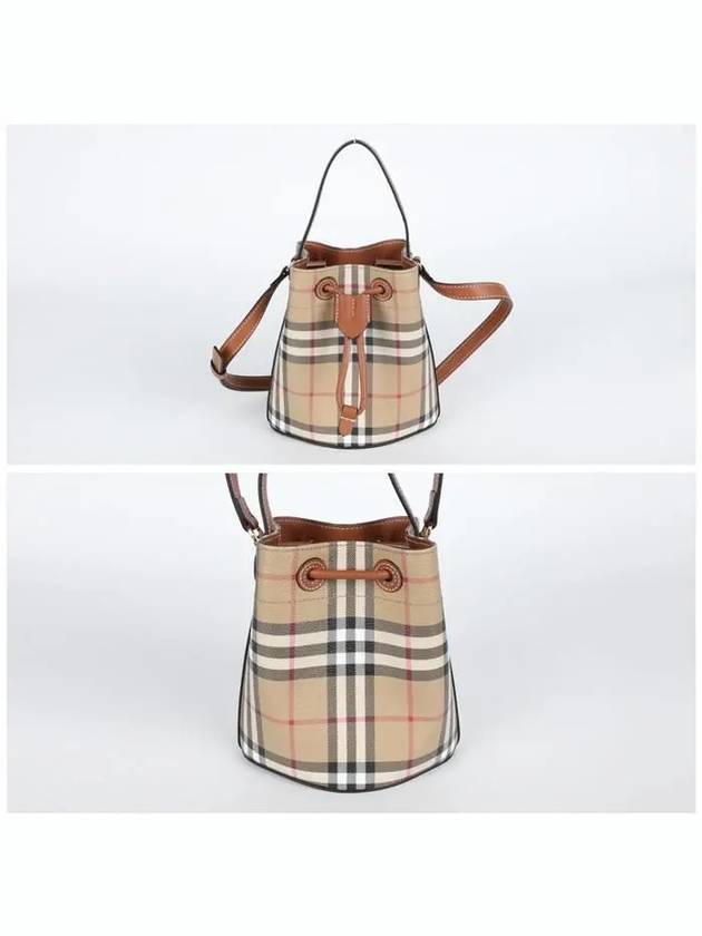 Check Bucket Bag Beige - BURBERRY - BALAAN 3