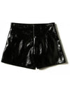 Kids Women s Fake Leather Shorts MS027808 110 - MSGM - BALAAN 3