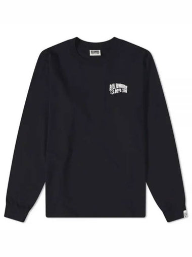 BC007 BLACK small arch logo long sleeve t shirt - BILLIONAIRE BOYS CLUB - BALAAN 1