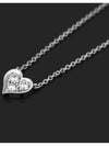 PT950 Platinum 3 point diamond Tiffany heart necklace - TIFFANY & CO. - BALAAN 1