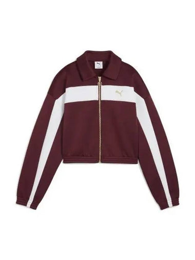 Relaxed Cropped Track Jacket Ruby - PUMA - BALAAN 1