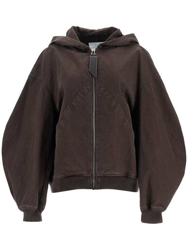 cotton bomber jacket with hood - THE ATTICO - BALAAN 1