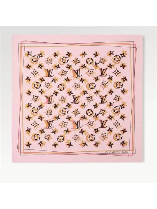 Graphic Monogram Square 90 Scarf Beige - LOUIS VUITTON - BALAAN 2