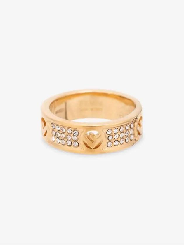 F Is Fendi Crystals Ring Gold - FENDI - BALAAN 3