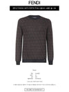 FF Logo Printed Wool Knit Top Black - FENDI - BALAAN 3