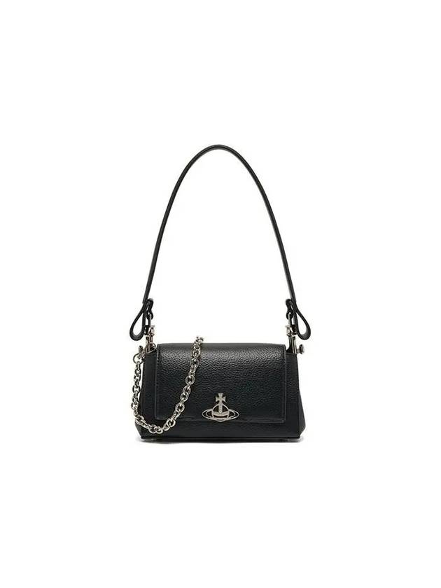 ORB Logo Shoulder Bag Black - VIVIENNE WESTWOOD - BALAAN 2