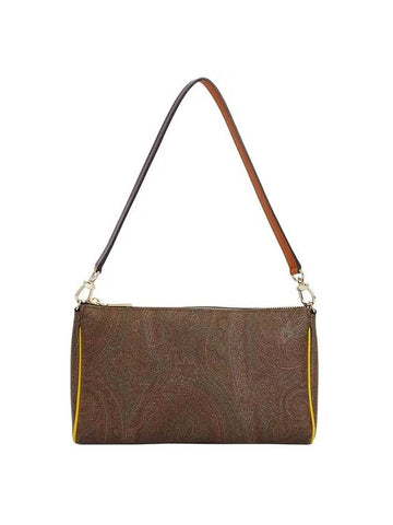 Paisley Pattern Insert Shoulder Bag Brown - ETRO - BALAAN 1