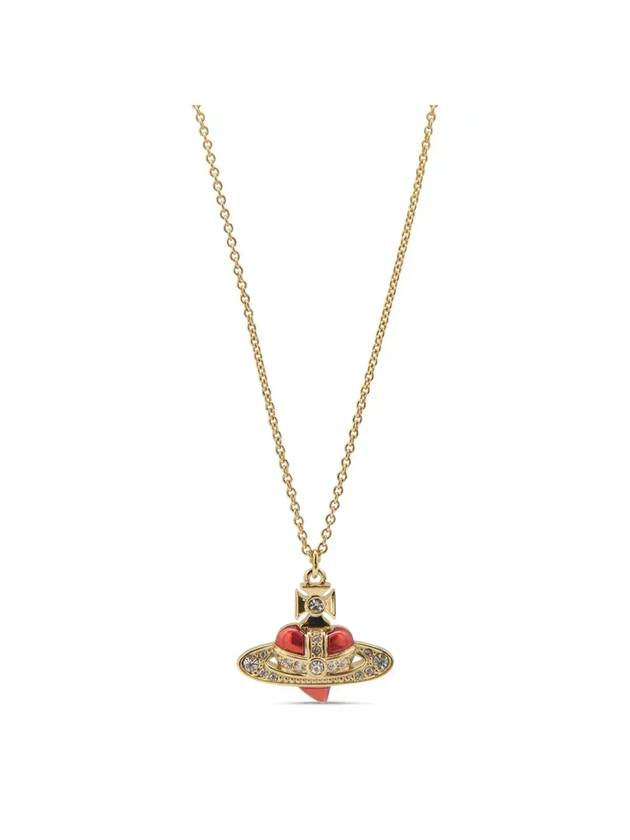 New Diamante Heart Necklace Gold - VIVIENNE WESTWOOD - BALAAN 1