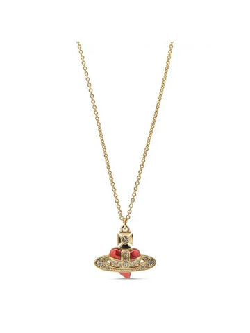 New Diamante Heart Necklace Gold - VIVIENNE WESTWOOD - BALAAN 1