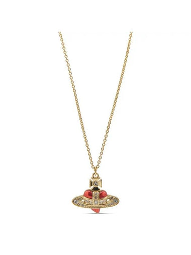 New Diamante Heart Necklace Gold - VIVIENNE WESTWOOD - BALAAN 1