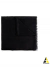 Silk Cotton Jacquard Muffler Black - GUCCI - BALAAN 2