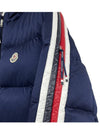 1A00237 899RX 776 SANBESAN Sanbesan logo patch hooded down jumper navy men's padding TRTA - MONCLER - BALAAN 5