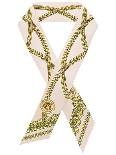 Medusa Print Silk Scarf White Yellow - VERSACE - BALAAN 2