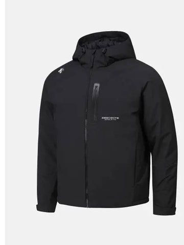 Training hood padded jacket black SP421TPDO1 - DESCENTE - BALAAN 1