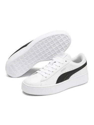 Vicky Stacked Low Top Sneakers Black White - PUMA - BALAAN 1