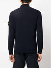 Wappen Patch Button Knit Top Navy - STONE ISLAND - BALAAN 5