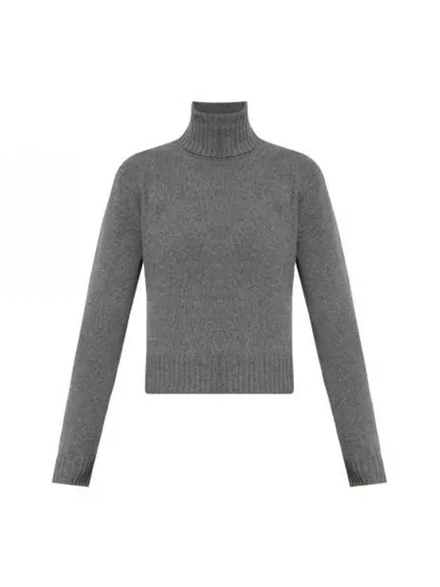 Cashmere Knit Turtleneck Light Grey - AMI - BALAAN 2