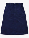 Women's Jennie A-Line Skirt Dark Blue - A.P.C. - BALAAN 3