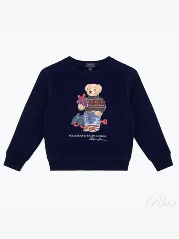 Kids brushed sweatshirt top for adults and 323919722003 Navy - POLO RALPH LAUREN - BALAAN 1