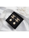 CC Metal Logo Pearl Earrings Gold - CHANEL - BALAAN 5