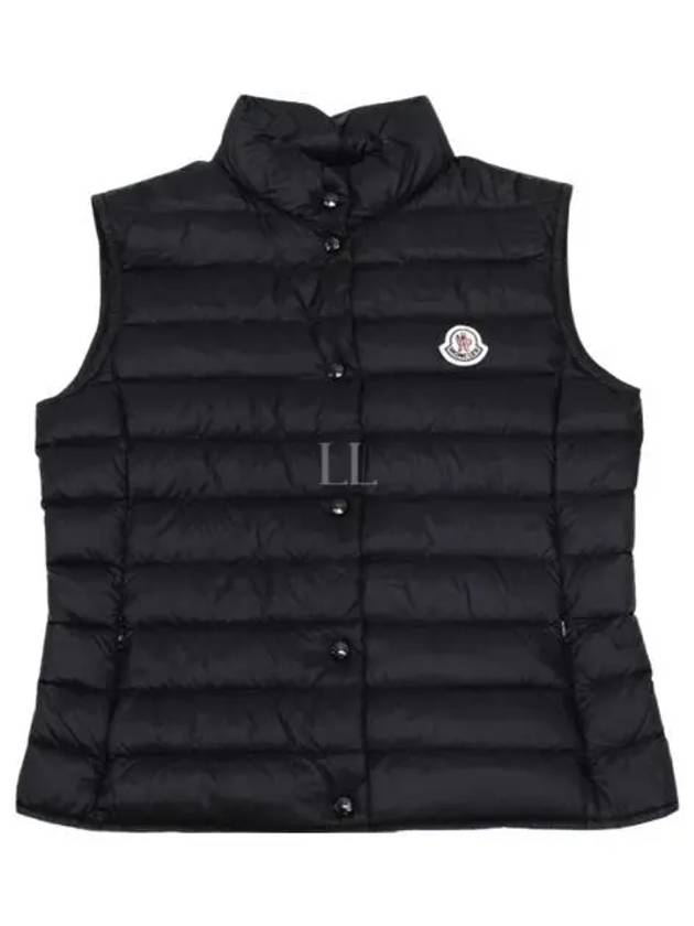 Liane Logo Patch Down Vest Black - MONCLER - BALAAN 2