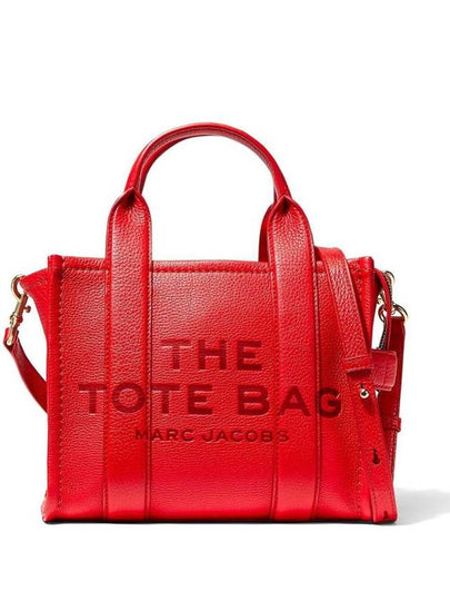 Small Leather Tote Bag Red - MARC JACOBS - BALAAN 2