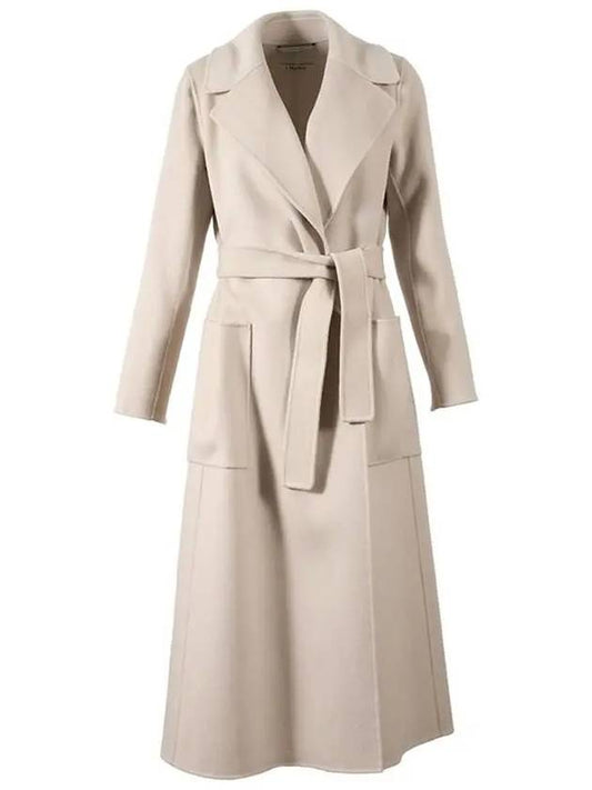 Paolore Belted Virgin Wool Single Coat Beige - S MAX MARA - BALAAN 2