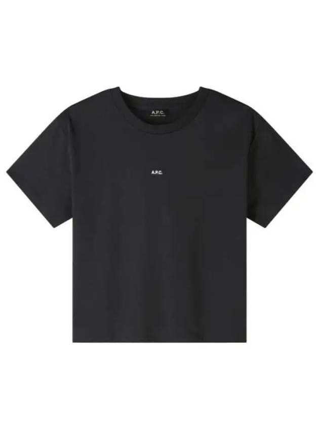 Boxy Micro Logo Short Sleeve T-Shirt Black - A.P.C. - BALAAN 2