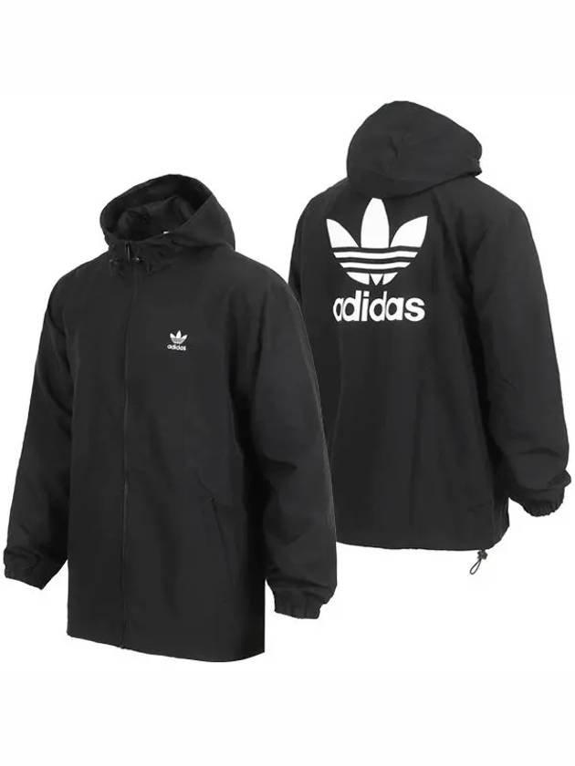 Trefoil Windbreaker Black - ADIDAS - BALAAN 3