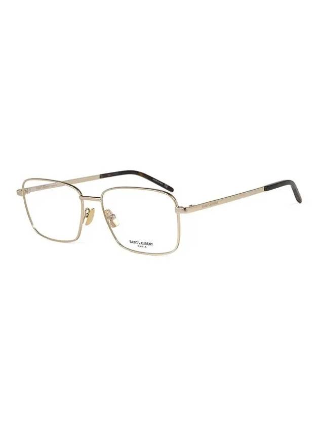 Square Eyeglasses Gold - SAINT LAURENT - BALAAN 4