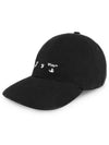 embroidery logo ball cap black - OFF WHITE - BALAAN.