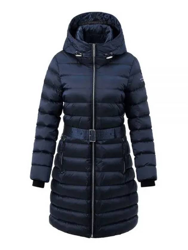 Women's Limehouse Down Long Padding Navy - BURBERRY - BALAAN 2