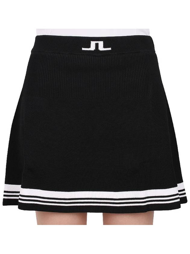 Women's Frida Striped Knit Skirt Black - J.LINDEBERG - BALAAN 8