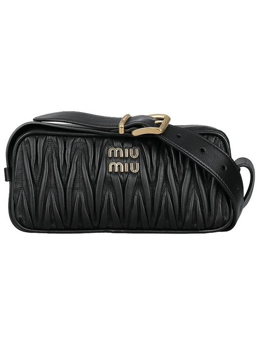 Materasse Nappa Leather Cross Bag Black - MIU MIU - BALAAN 2