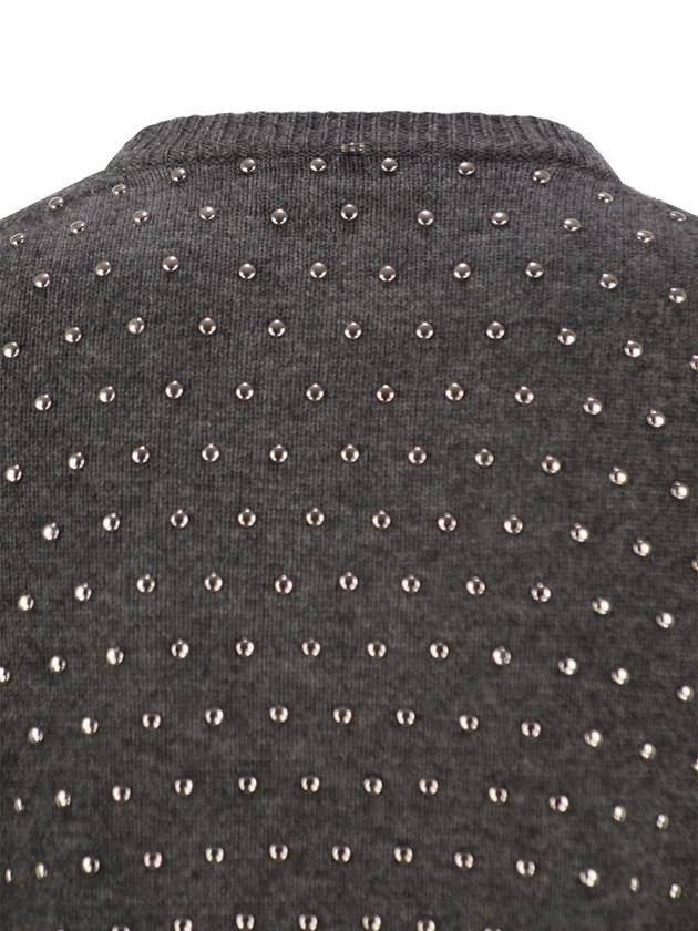 SIERRA - Studded cashmere blend crew-neck sweater - MAX MARA SPORTMAX - BALAAN 4