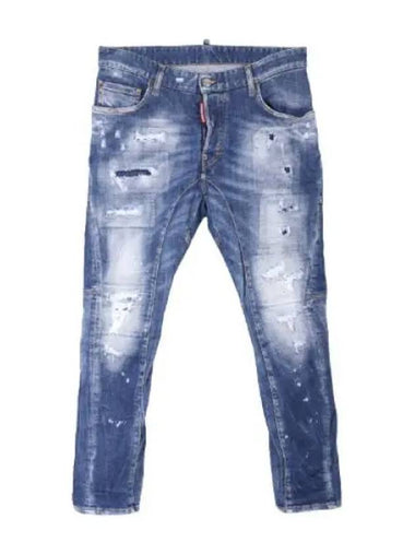 Dsquared 2 distressed tiedy biker jeans - DSQUARED2 - BALAAN 1