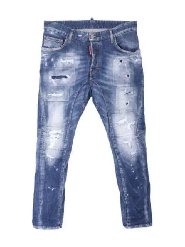 Dsquared 2 Distressed Tide Biker Jeans Denim Pants Men s - DSQUARED2 - BALAAN 1