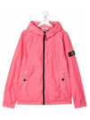 Kids Waffen Hooded Jacket Pink 761640233 V0087 - STONE ISLAND - BALAAN 1