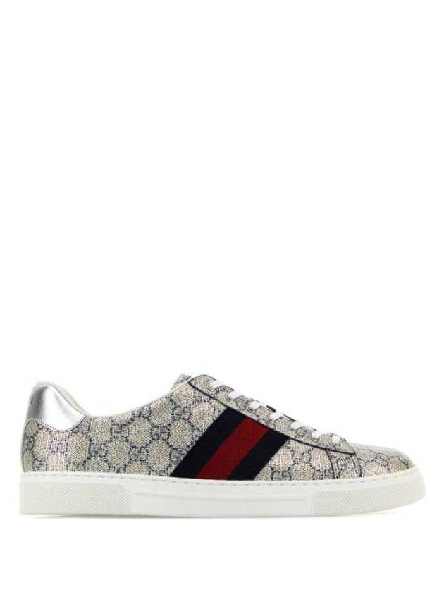 Ace Low Top Sneakers Beige Blue - GUCCI - BALAAN 1