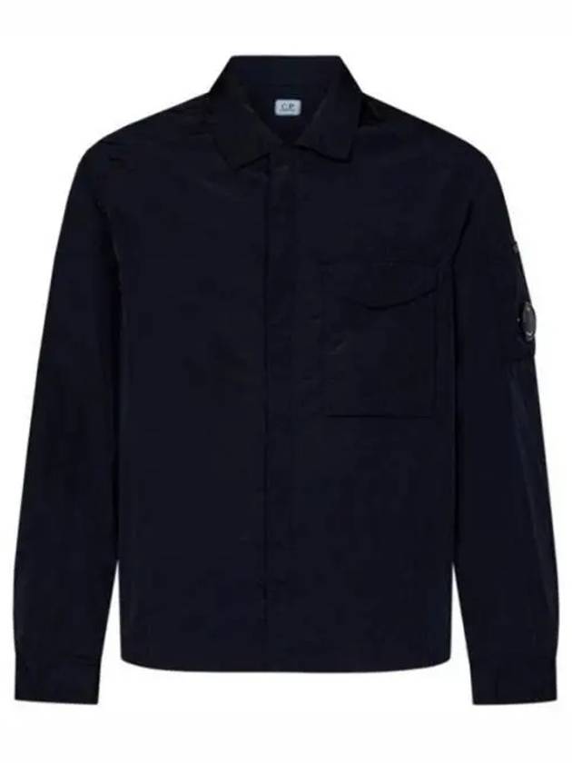 Chrome-R Pocket Over Long Sleeve Shirt Navy - CP COMPANY - BALAAN 2