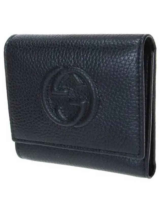 Soho 3-Tier Half Wallet Black - GUCCI - BALAAN 3