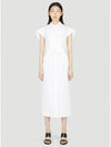 Women s Poplin Day Dress in White amq0252034wht - ALEXANDER MCQUEEN - BALAAN 1