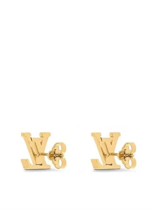 LV Iconic Enamel Earrings Gold - LOUIS VUITTON - BALAAN 3