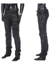 Oil Coating Biker Jeans Black - BALMAIN - BALAAN 3