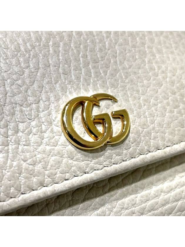 Women s 524672 GG Marmont Ivory Color Half Wallet - GUCCI - BALAAN 5